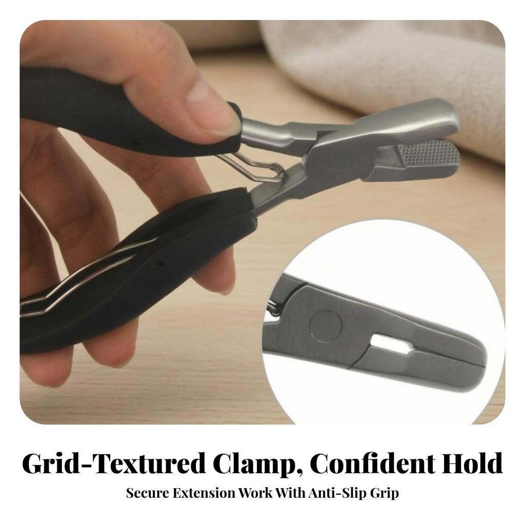Hair Extension Lightweight Weft Clamp Tool Stainless Steel for Beauticians