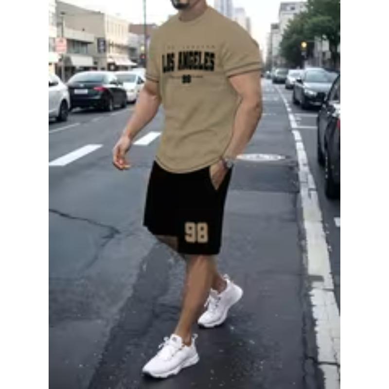Мужской модный летний комплект из двух предметов S
