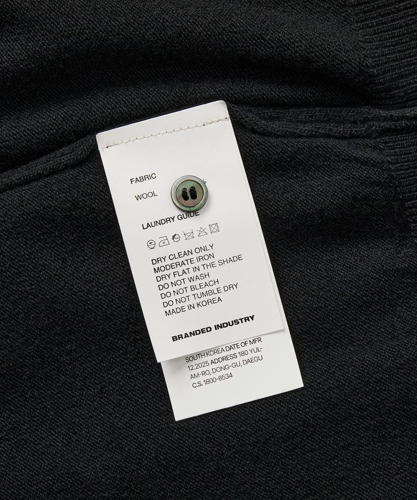 Beulaendideu Comfort Wool Henley Neck Knit [Black]