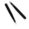 20pcs Stainless Steel Pink Slanted Black Tip Point Hair Removal Eyebrow Tweezers Harmless Face Makeup Beauty Tool