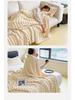 Solid Color Milk Velvet Blanket: Thickened Fleece for Warmth, Perfect for Summer Bedding or Sofa Naps