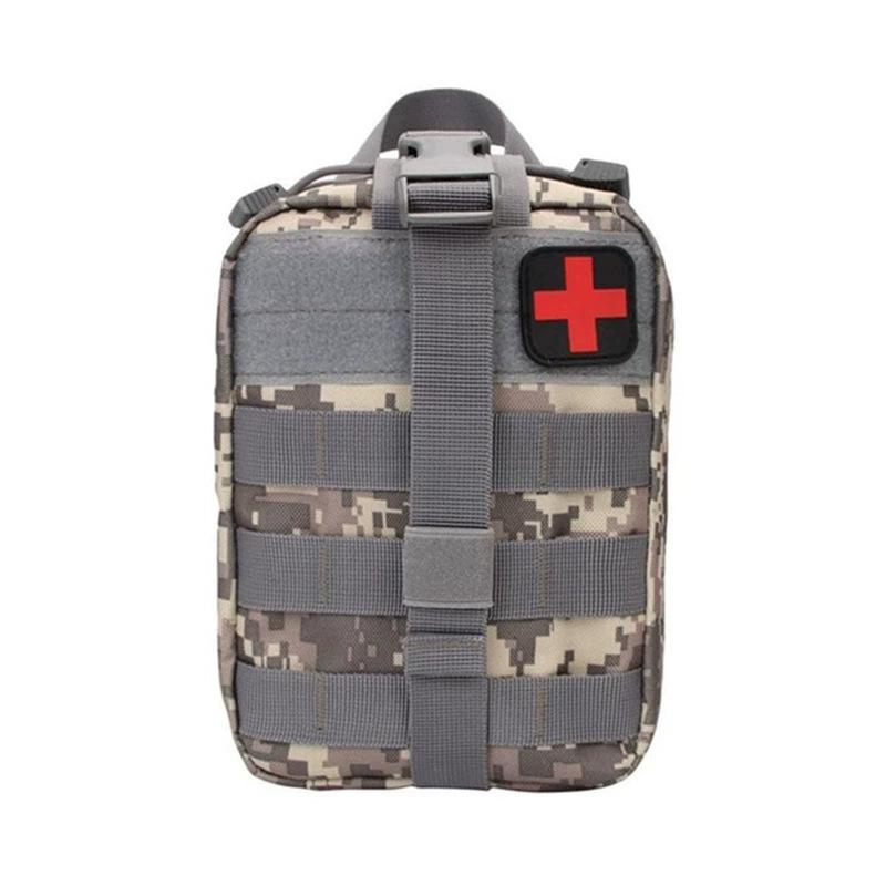Camouflage Tactical Waist Pack: Portable Outdoor Medical & Survival Kit for Sports and Mountaineering.