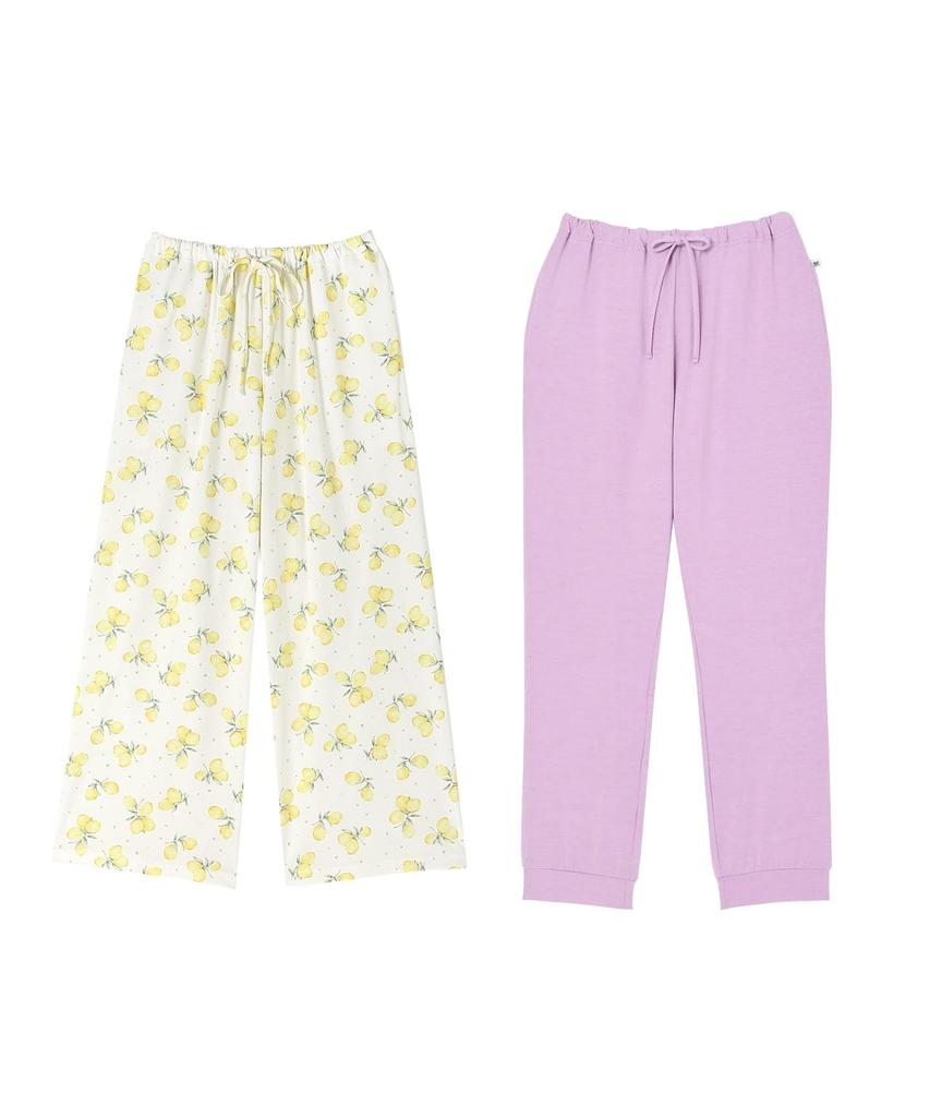 Wacoal RELAX SLEEP Loungewear Set of L & Bottoms, 2, ZRX004, WH,