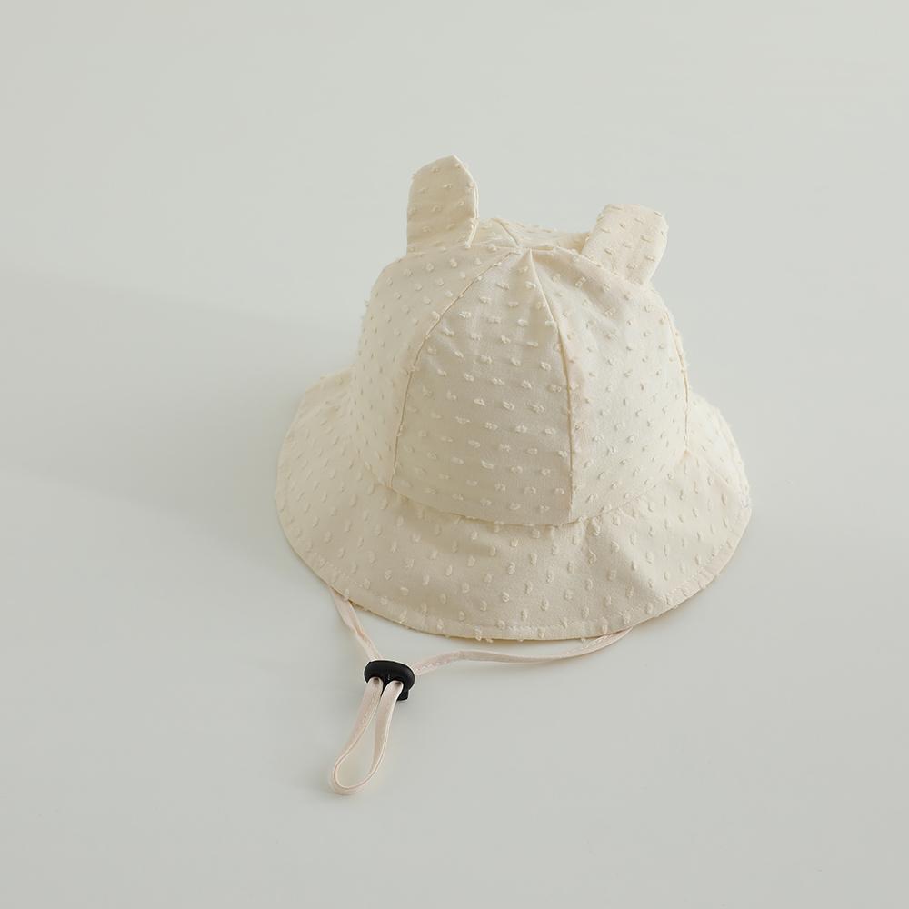 New Panama Summer Children Bucket Hat for Boys Girls Cotton Cute Ear Toddler Sun Cap Baby Beach Sun Hat Kids UV Protection Cap