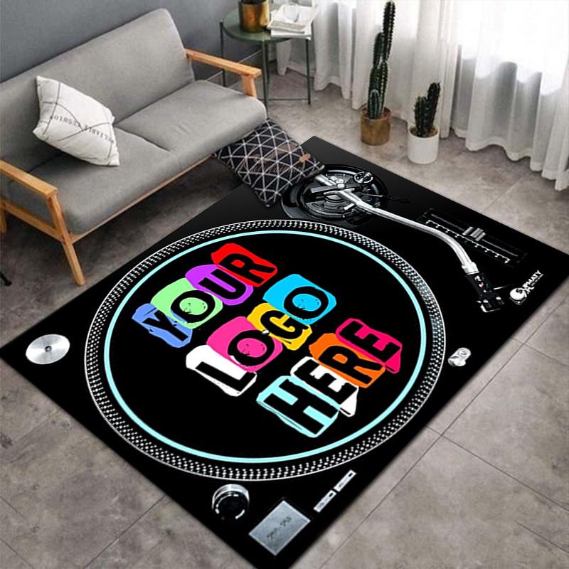 Vintage Record Player Floor Mat: Durable Carpet for Living Room, Entrance & Doormat