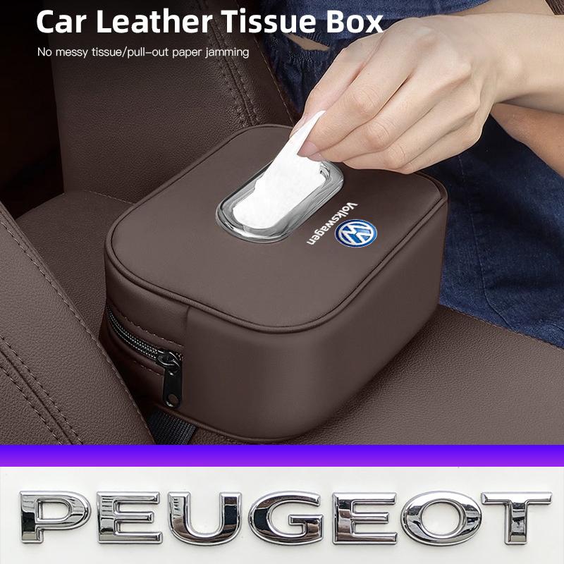 High-Capacity Car Interior Tissue Box Kleenex Storage Bag Valve Cap For VW Golf Amarok T5 Phaeton Teramont ID3 Tiguan T-Cross Pa Zl3