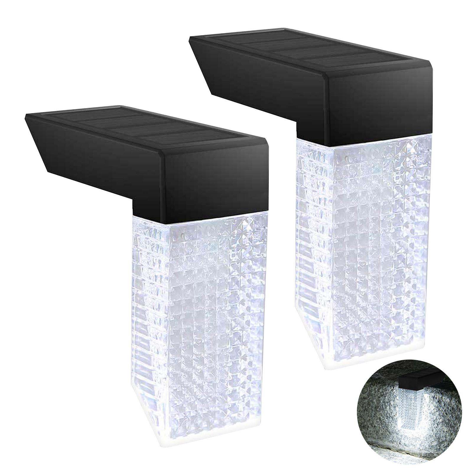 

Теплый/белый свет, цветной ступенчатый/настенный светильник, персонализированный наружный настенный светильник для сада, балкона 2PCS