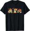Turkey Reading Books Fall Thanksgiving Teacher Book Lovers T-Shirt