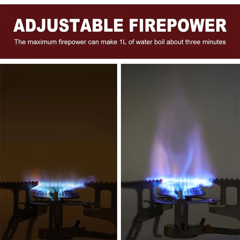 Outdoor Gas Burner Windproof Camping Stove Portable Folding Ultralight Split Lighter Tourist Equipment For Camping Hiking