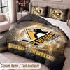 Pittsburgh Penguins Bedwäsche-Set mit Aufdruck Benutzerdefinierter Name Text 1 Bettbezug 2 Kissenbezüge Für Schlafzimmer