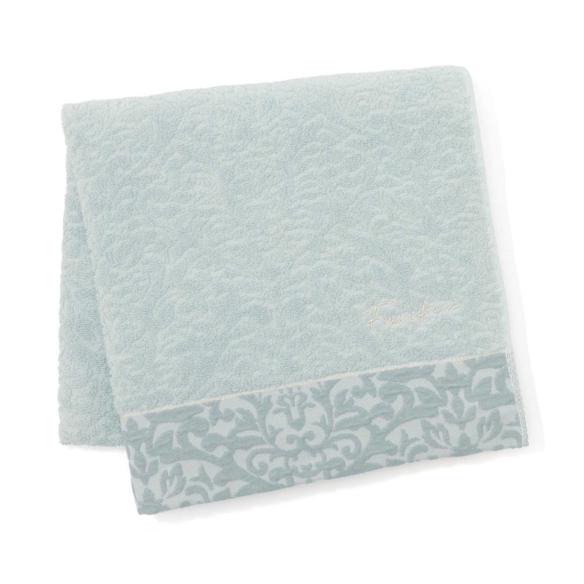 

Francfranc Antibacterial and deodorizing acanthus bath towel blue