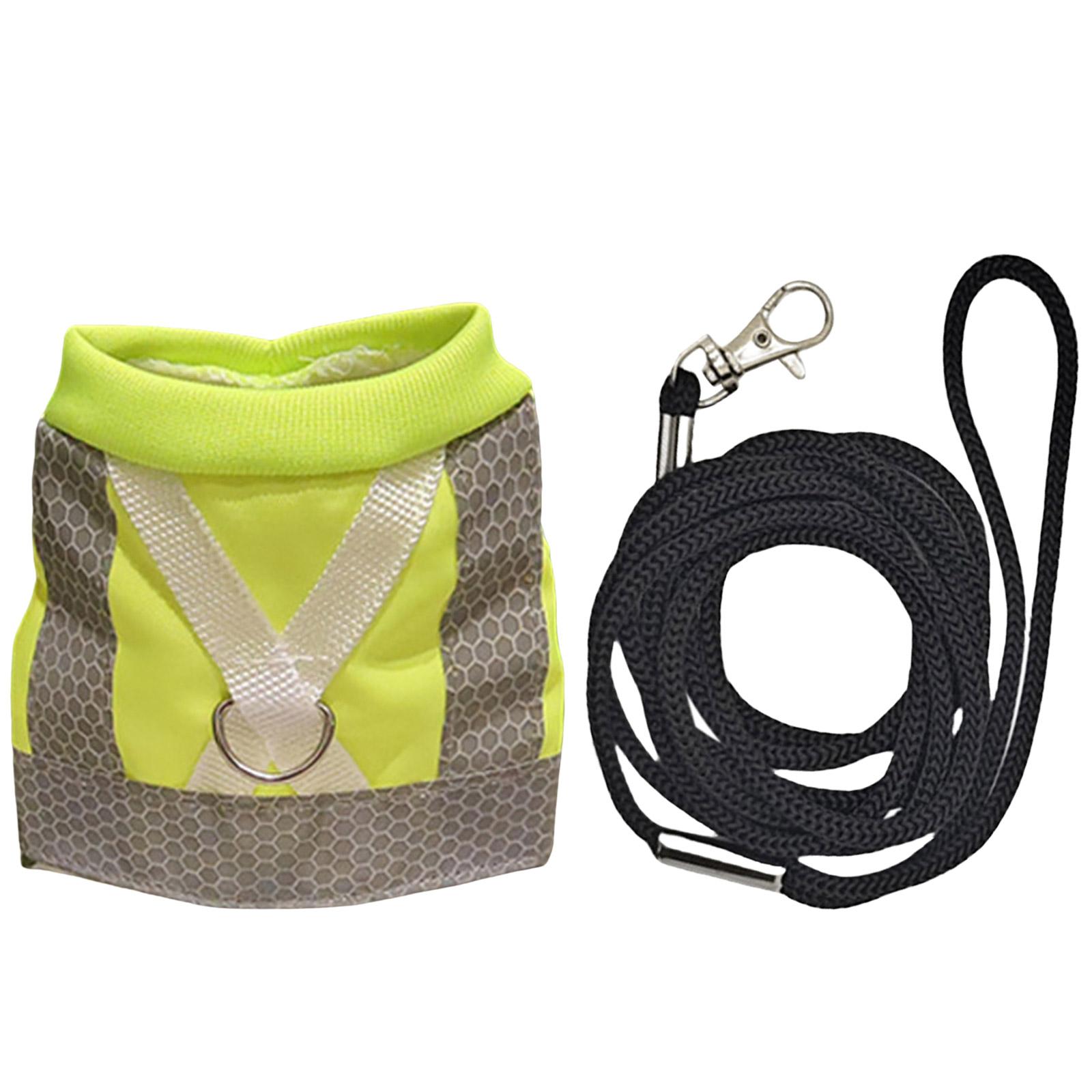 

Водонепроницаемый жилет для домашних птиц с поводком, комфортный для попугаев корелл, костюм для летающих птиц, светоотражающая одежда L