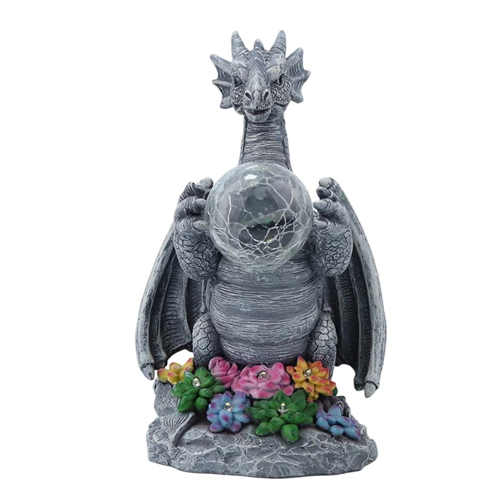 Garden Decoration - Western Holding Resin Statue for Outdoor Patio, Yard,