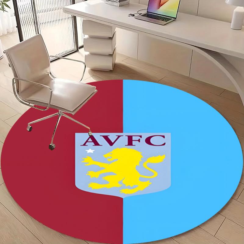 Personalized Aston Villa Round Chair Office Rug - Perfect for Mat, Office Chair & More - Ideal Gift for Birthdays and Holidays