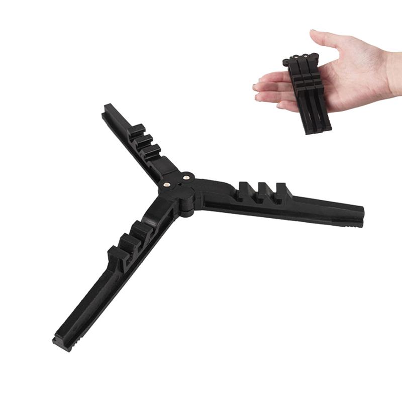 Portable Foldable Gas Bottle Tripod Stand Outdoor Camping Gas Tank Bracket Foldable Canister Tripod Stand Base For Gas Cartridge