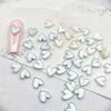 Yousheng 20Pcs Nail Ornaments Sparkling Creative Shape Mirror Texture Stunning Visual Effect Wide Application Show Unique Charm Alloy Love Heart Metal