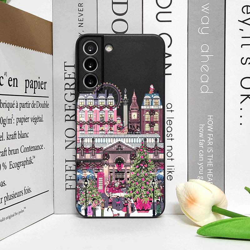Christmas Building Winter Snow Scenery Phone Case for Huawei Nova 13 12 11 Pro 10 SE Mate 40 Pro Plus P60 P40 Pro+ 5G Soft Cover
