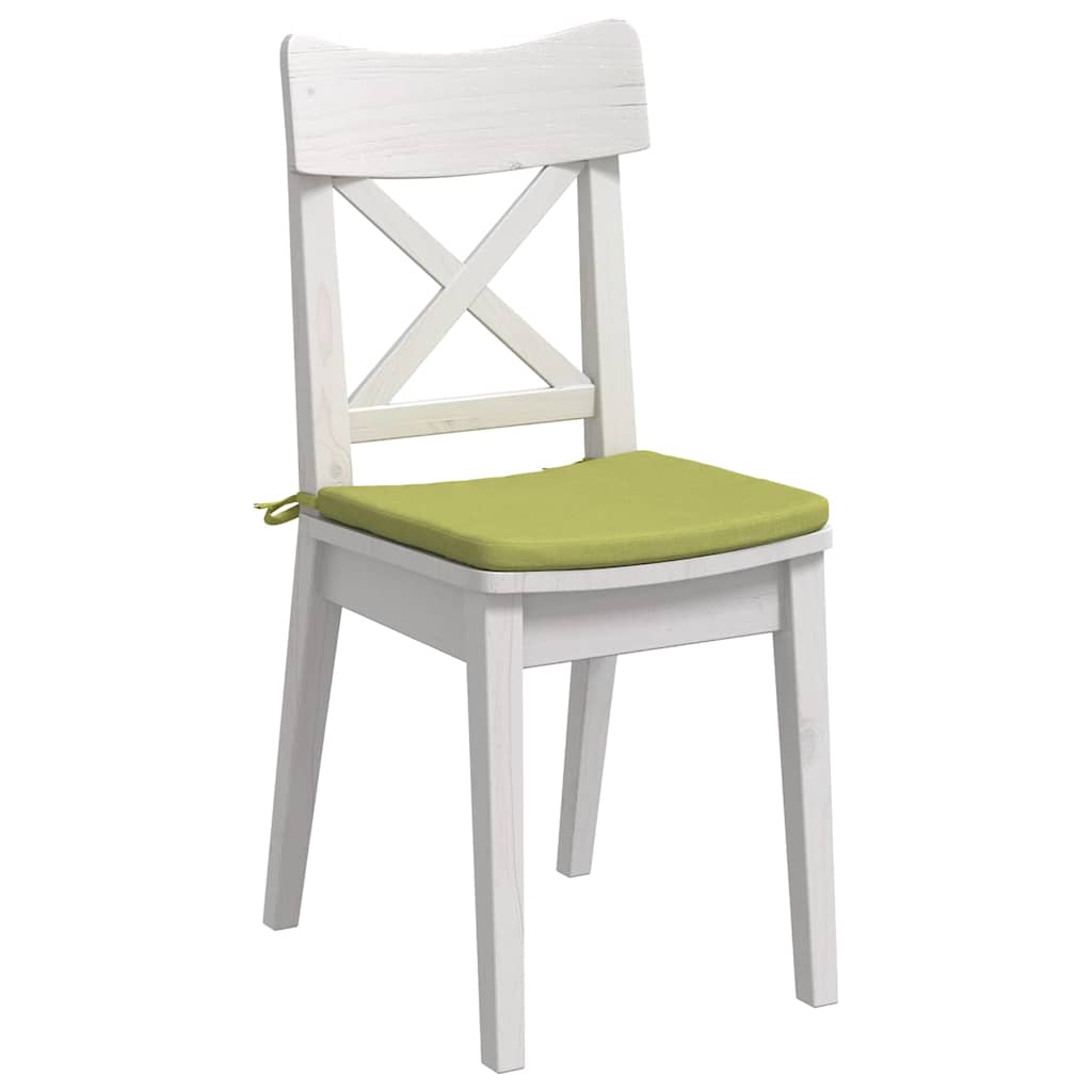 Seat Cushions 4 Pcs Light Green 40 X 40 X 3 Cm Fabric