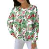 Women's Loose Comfortable Casual And Fashionable Round Neck Pattern Long Sleeved Sweatshirt