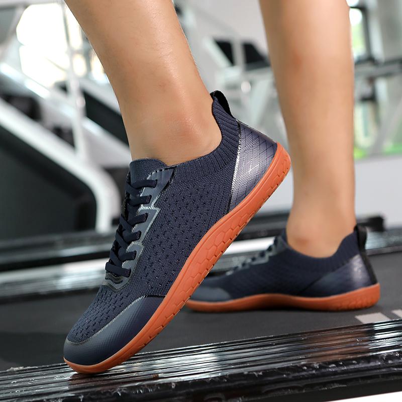 Mesh Casual Sneakers met Brede Neus Lichtgewicht Ademend Crosstraining Schoenen Dames Heren Antislip Wandelen Platte Schoenen