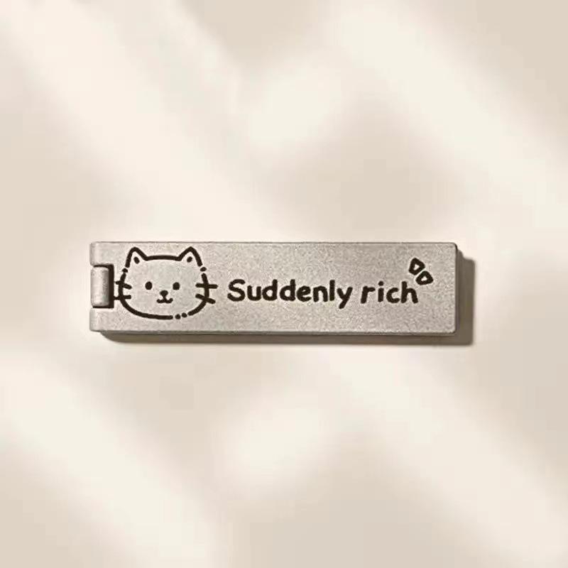 Ultradünner Neutraler Desktop-Telefonständer - Multifunktionales Klappkarten-Design