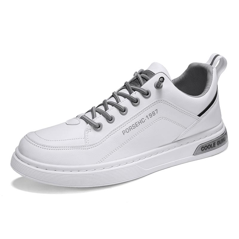 

2025 New Trendy Versatile Cloth Shoes Men s Spring New Breathable White Shoes Men s Sports and Leisure Board Shoes Trendy Shoes 39