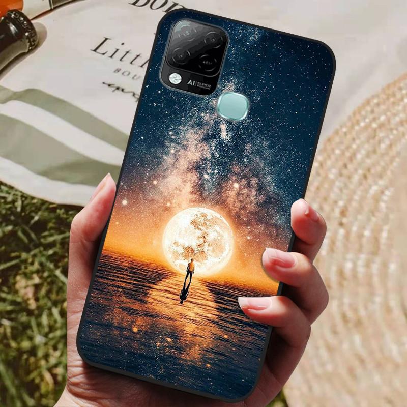 For Infinix Hot 10T Case Phone Cover Soft Silicone TPU Back Cases for Infinix Hot 10S NFC Case X689 Coques Hot10T  Hot10S Fundas