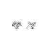 Pandora Triple Stone Heart Stud Earrings_293003C01