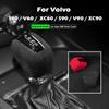 For Volvo S60 S90 V60 V90 XC60 XC90 2016-2015 Suede Leather Gear Shift Knob Cover Trim Replacement Parts Red Dark Grey Style
