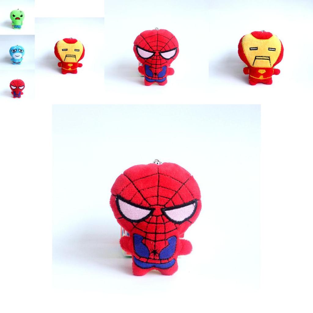 Marvel Avengers Plush Toy Spider-man American Soldier Doll Cute 10cm Collectible Gift