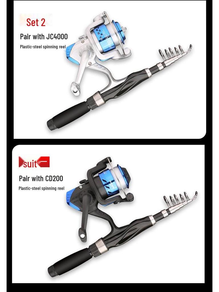 Ultra-Short Surf and Rock Fishing Rod Set: Mini Sea, Ice, and Casting Rods for Long-Distance Casting and Whip Fishing