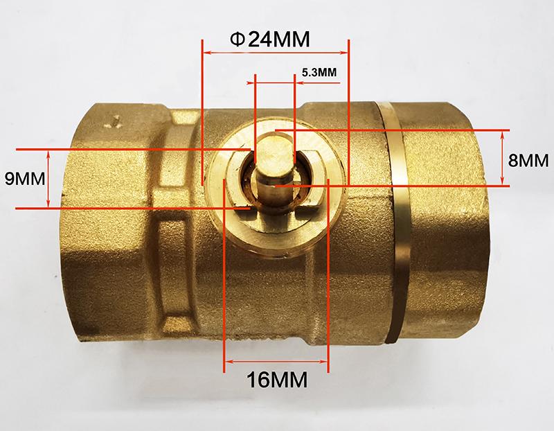 OEM Brass 2-Way Motorized Ball Valve DN15-DN40 – HVAC/Industrial Use