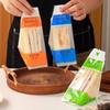 100Pcs Portable Transparent Bread Sandwich Bags Thick Triangle Toast Bag Easy Tear Food Wrap Bags