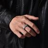 Men's INS Design Thai Silver Retro Open Ring - Unique High Street Personality