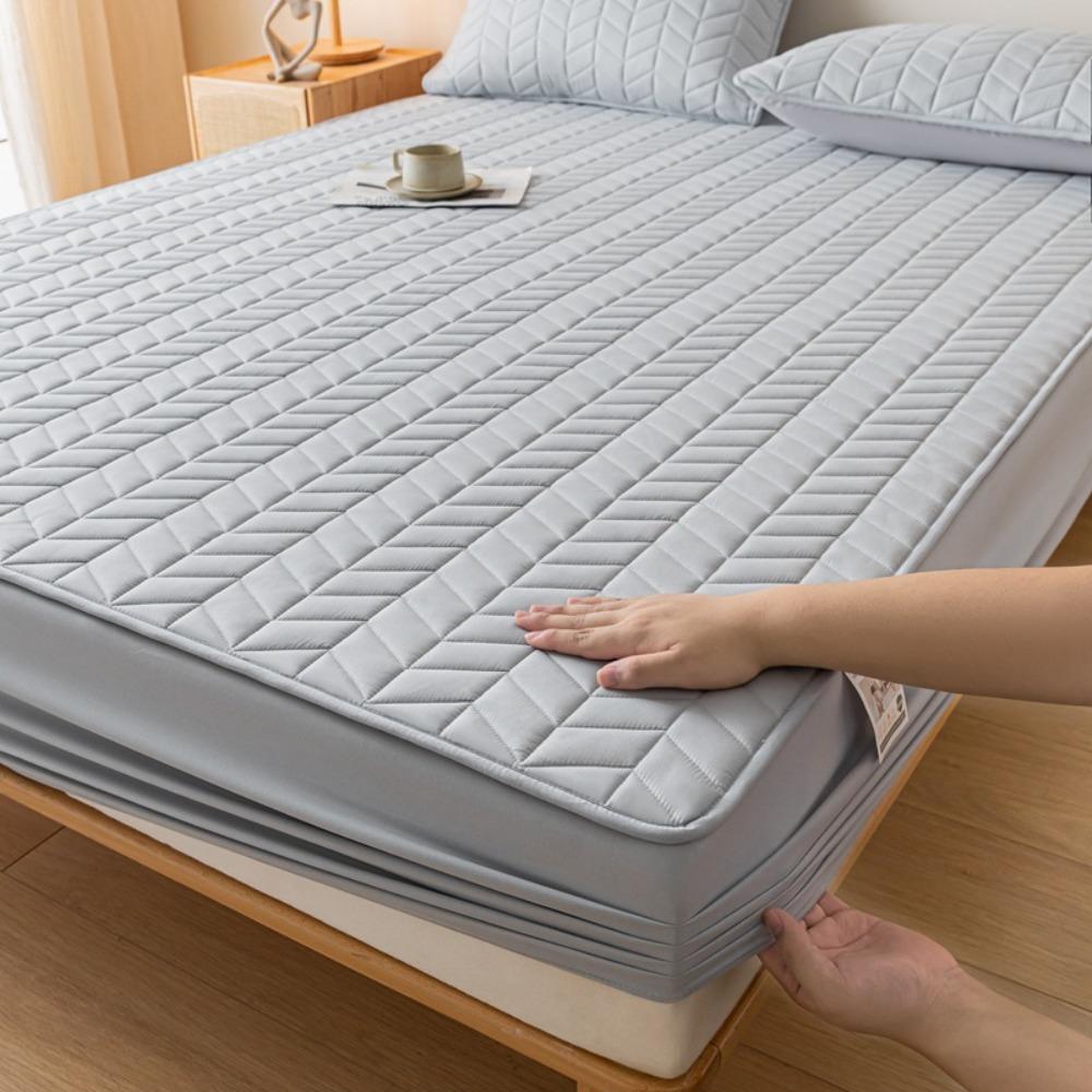 Thicken Non Slip Fitted Sheet Skin-friendly 90/120/150/180cm Elastic Bedsheet Waterproof Elastic Band Home Bed Linen Bedroom Use