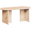 Natural Coffee Table 80 x 39.5 x 35 cm Solid Pine Wood