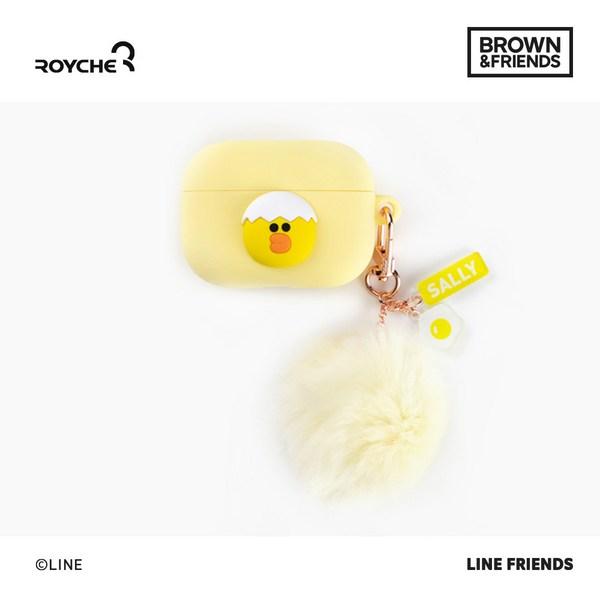 

Чехол Line Friends Mini AirPod Pro с помпоном Sally