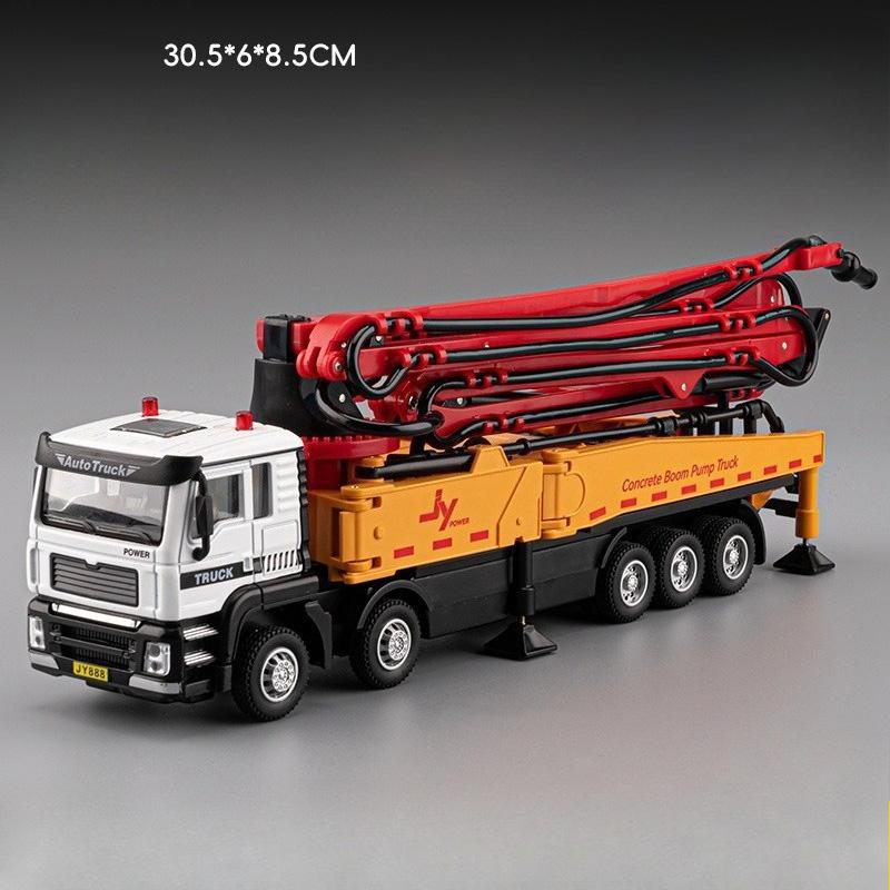 1:32 Scale Mud Pump Car Roadblock Truck Model Toy Doors Opened Transport Engineering Vehicle Models Toys Alloy Diecast Gifts