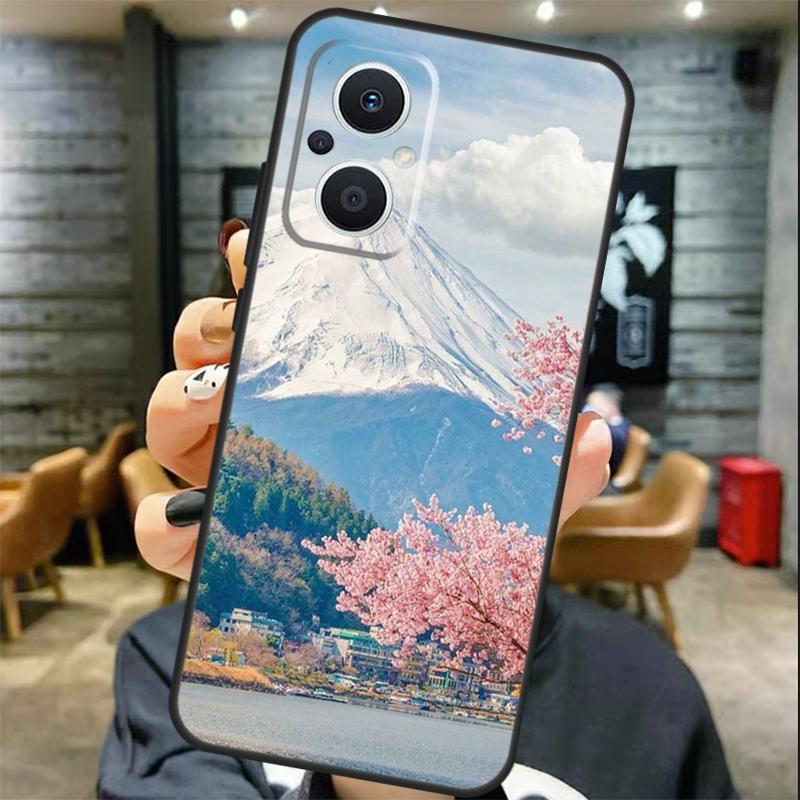 Japan Scenery Case For OPPO Reno 12 12F 13 F 11 8T 7 8 10 Pro OPPO Find X8 X6 Pro X3 X5 Lite Cover Coque