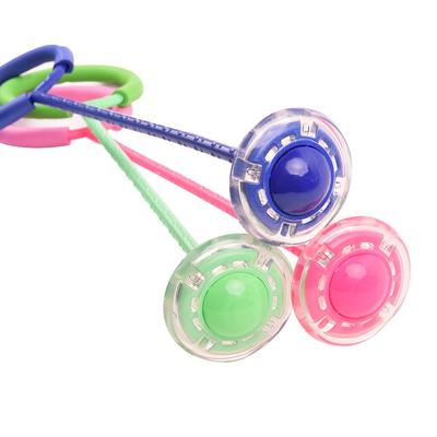 Leuchtender blinkender Springring Knöchelspielzeug für Kinder & Erwachsene - Einbeiniger Rollschuhball