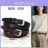 Fashionable Solid Retro Color Silver Buckle Woman Belt For Daily Casual Wear