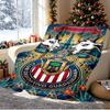Club Deportivo Guadalajara Pattern Blanket for Home Decoration, Bed, Sofa, Car Travel, Camping, Suitable for All Seasons, Birthday Christmas Gift