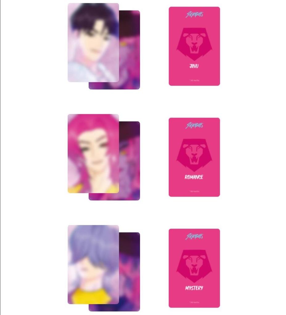 KPOP Demon Hunters Official Goods Collection | Lenticular Photocard Set