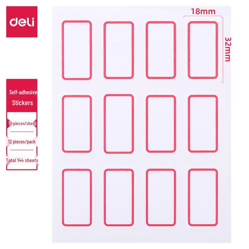 Deli 7184 Self-Adhesive Name Labels