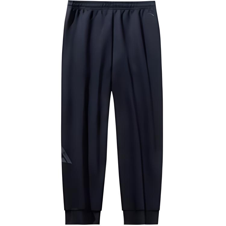 Anta Basketball Series Letter Print Durable Lace-Up Knitted Sports Pants Men bottoms Basic-Black 152431309-3