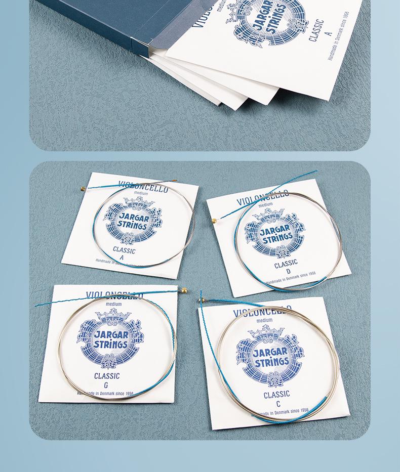 Jargar Cello Strings Set - Medium Tension, Blue