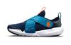 Flex Advance SE Hook and Loop Low Top Running Shoes Blue Orange Children Aged 3 7 Years Old DC5562-400