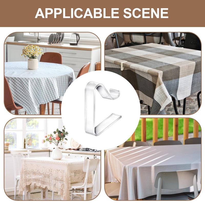 Tablecloth Clips Holders Transparent Holder Clips Windproof Table Cover Clamps For Restaurant Party Wedding Graduation