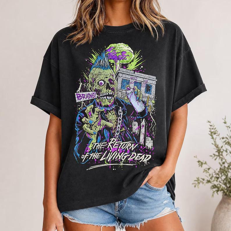 Retro Horror Zombie T-Shirt | Punk 80's Monster Tee