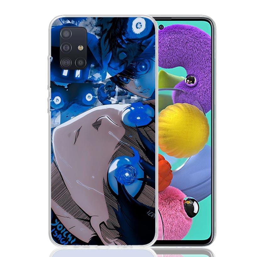 Japan Anime Blue Lock Phone Case for Samsung Galaxy A52 A51 A50S A12 A22 A32 A72 A10S A30S A31 A71 Note 20 Ultra 10 Plus S10 Gal